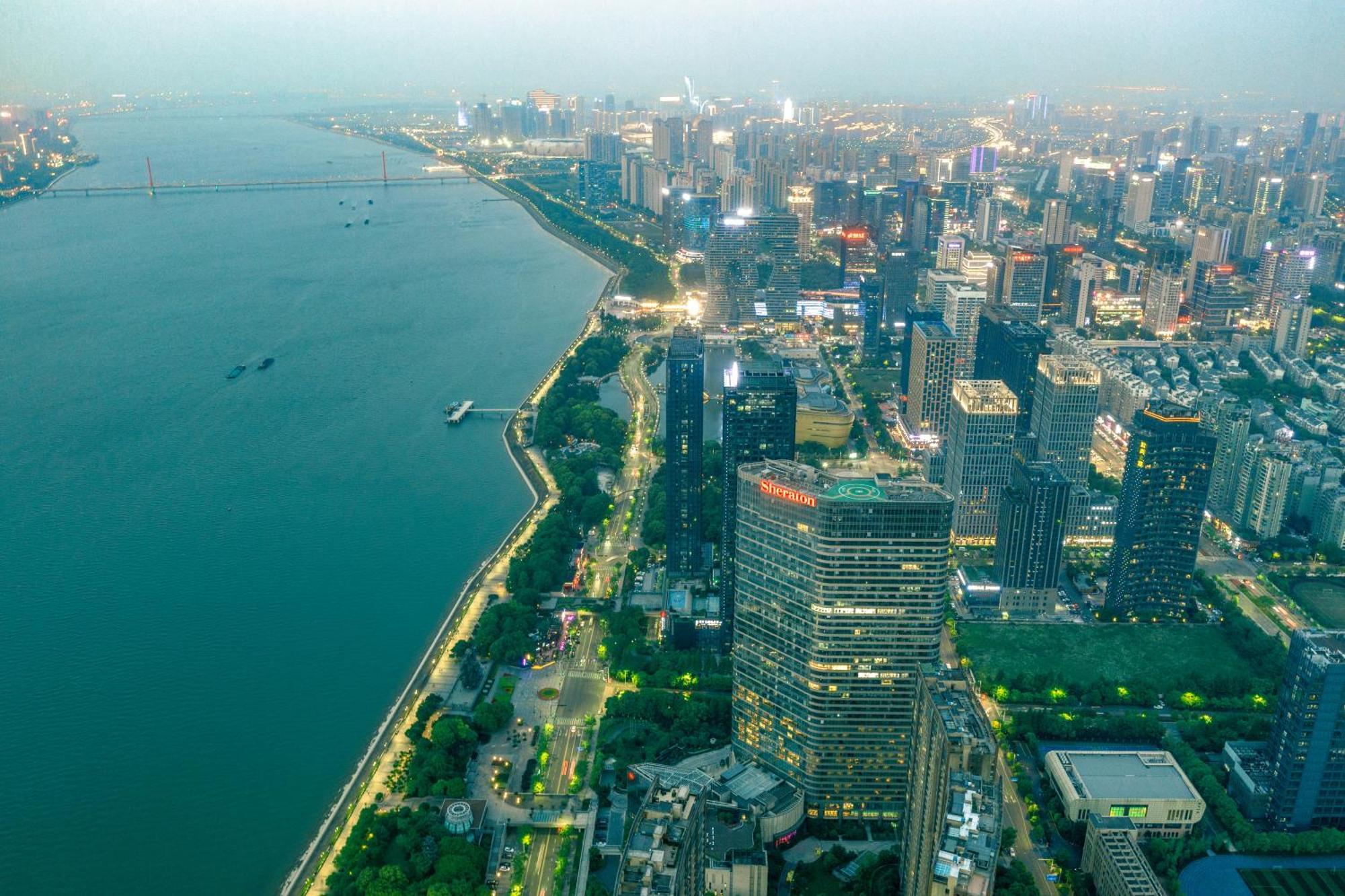 Sheraton Grand Hangzhou Binjiang Hotel Екстериор снимка